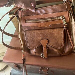 Brown Leather Crossbody Bag